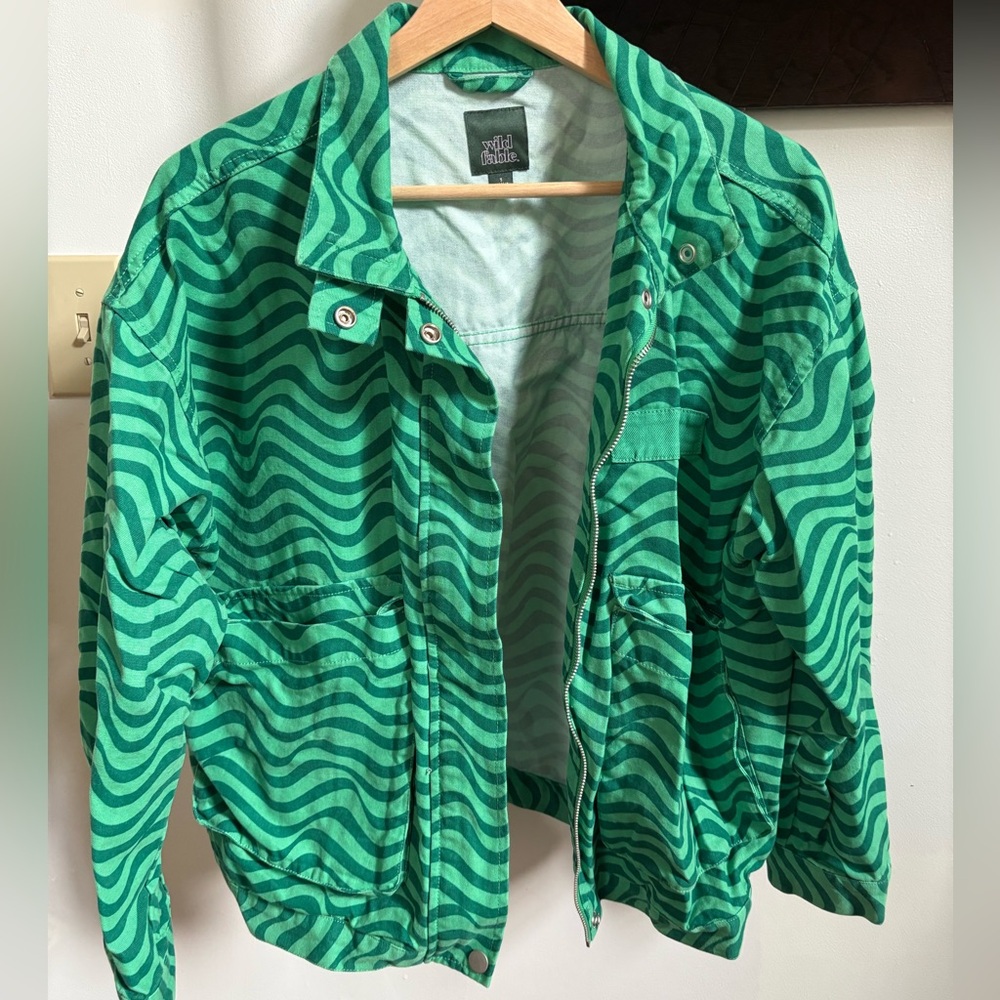 Target Wild Fable Funky Green jacket